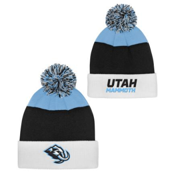 Utah Hockey Club czapka zimowa dziecięca Essentials Cuffed Knit W Pom