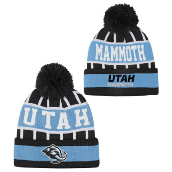 Utah Hockey Club czapka zimowa dziecięca Go Fast Cuffed Knit W Pom