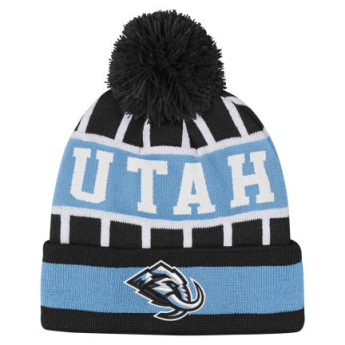 Utah Hockey Club czapka zimowa dziecięca Go Fast Cuffed Knit W Pom