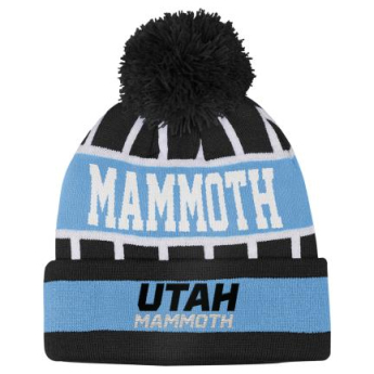 Utah Hockey Club czapka zimowa dziecięca Go Fast Cuffed Knit W Pom
