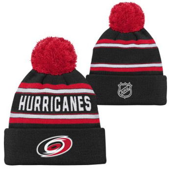 Carolina Hurricanes czapka zimowa dziecięca Jacquard Cuffed Knit With Pom