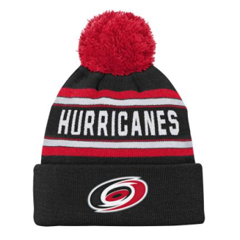 Carolina Hurricanes czapka zimowa dziecięca Jacquard Cuffed Knit With Pom