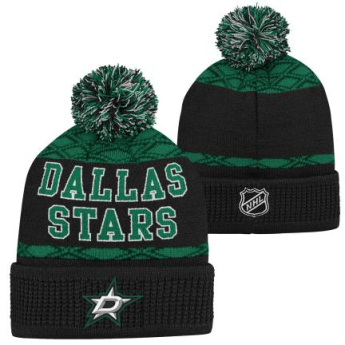 Dallas Stars czapka zimowa dziecięca Puck Pattern Cuffed Pom