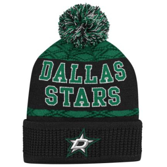 Dallas Stars czapka zimowa dziecięca Puck Pattern Cuffed Pom
