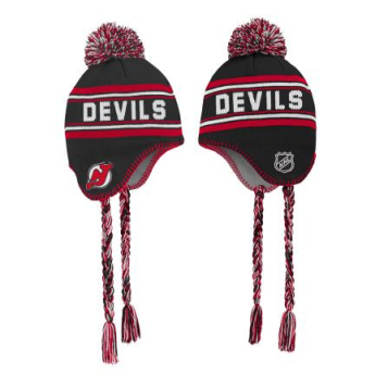 New Jersey Devils czapka zimowa dziecięca Jacquard Tassel Knit With Pom