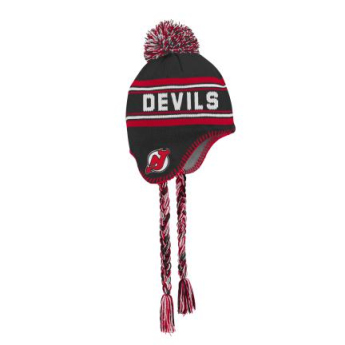 New Jersey Devils czapka zimowa dziecięca Jacquard Tassel Knit With Pom