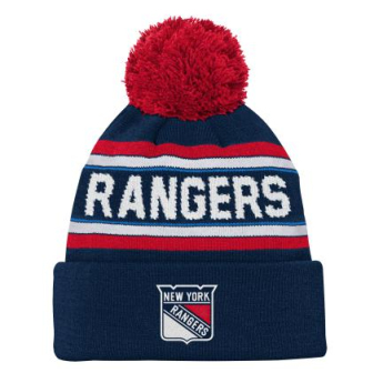New York Rangers czapka zimowa dziecięca 3Rd Jersey Jacquard Cuff Pom