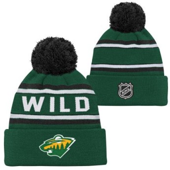 Minnesota Wild czapka zimowa dziecięca 3Rd Jersey Jacquard Cuff Pom