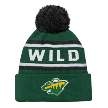 Minnesota Wild czapka zimowa dziecięca 3Rd Jersey Jacquard Cuff Pom
