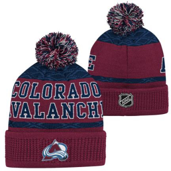 Colorado Avalanche czapka zimowa dziecięca Puck Pattern Cuffed Pom
