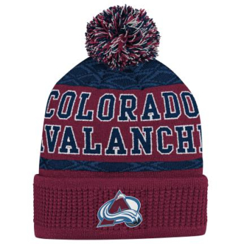 Colorado Avalanche czapka zimowa dziecięca Puck Pattern Cuffed Pom
