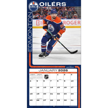 Edmonton Oilers kalendarz 2026 Wall
