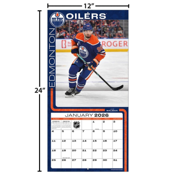 Edmonton Oilers kalendarz 2026 Wall