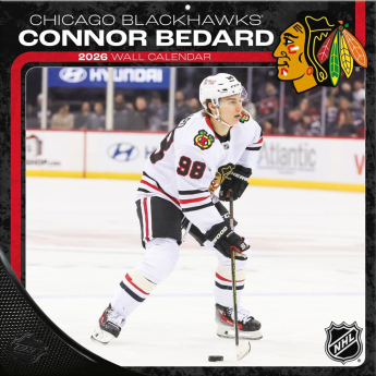 Chicago Blackhawks kalendarz Connor Bedard 2026 Wall