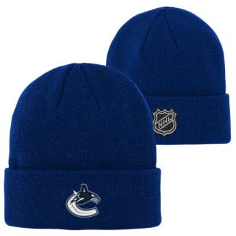 Vancouver Canucks czapka zimowa dziecięca Cuffed Knit blue