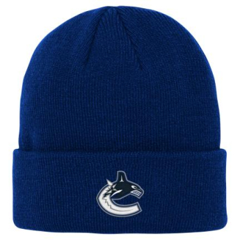 Vancouver Canucks czapka zimowa dziecięca Cuffed Knit blue