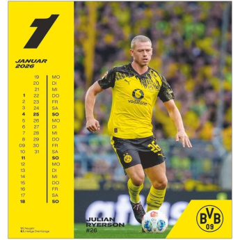 Borusia Dortmund kalendarz 2026 Postcard