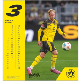 Borusia Dortmund kalendarz 2026 Postcard