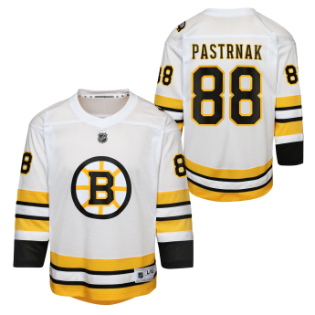 Boston Bruins dziecięca koszulka meczowa David Pastrnak Replica White