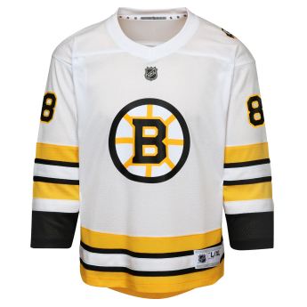 Boston Bruins dziecięca koszulka meczowa David Pastrnak Replica White