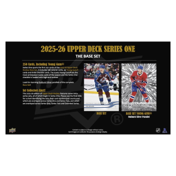 NHL pudełka karty hokejowe NHL 2025-26 Upper Deck Series 1 Blaster Box