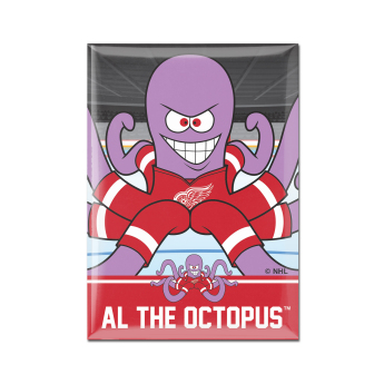 Detroit Red Wings magneska Metal Mascot