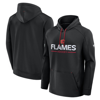 Calgary Flames męska bluza z kapturem Authentic Pro Rink Poly Fleece POH