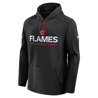 Calgary Flames męska bluza z kapturem Authentic Pro Rink Poly Fleece POH