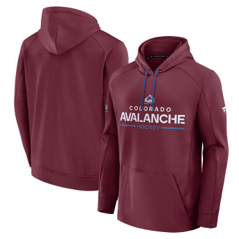 Colorado Avalanche męska bluza z kapturem Authentic Pro Rink Poly Fleece POH