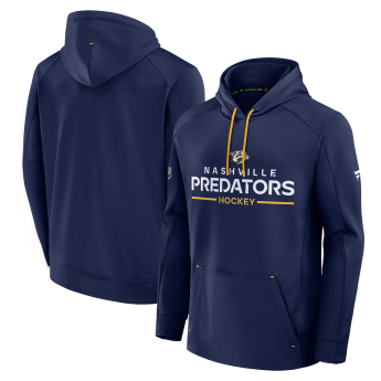 Nashville Predators męska bluza z kapturem Authentic Pro Rink Poly Fleece POH