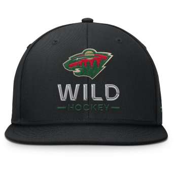 Minnesota Wild czapka flat baseballówka Authentic Pro A/Cap Flat Brim Square Visor Structured Adjustable