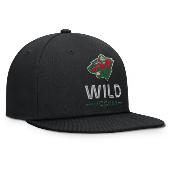 Minnesota Wild czapka flat baseballówka Authentic Pro A/Cap Flat Brim Square Visor Structured Adjustable