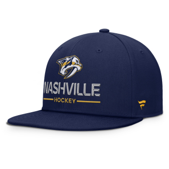 Nashville Predators czapka flat baseballówka Authentic Pro A/Cap Flat Brim Square Visor Structured Adjustable