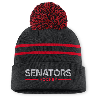 Ottawa Senators czapka zimowa damska Authentic Pro W/Cap Cuffed Pom Beanie