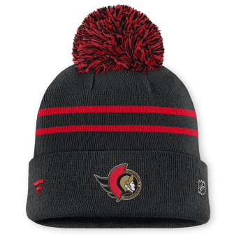 Ottawa Senators czapka zimowa damska Authentic Pro W/Cap Cuffed Pom Beanie