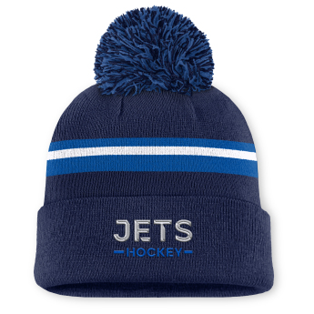 Winnipeg Jets czapka zimowa damska Authentic Pro W/Cap Cuffed Pom Beanie