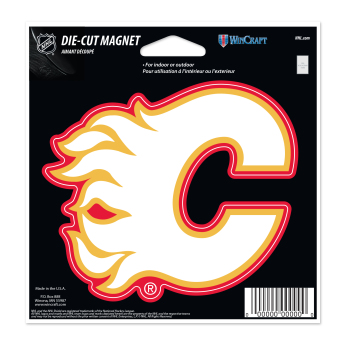 Calgary Flames magneska Die Cut
