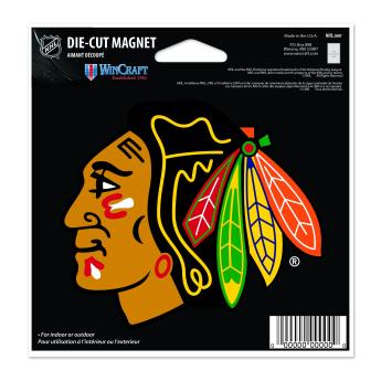 Chicago Blackhawks magneska Die Cut
