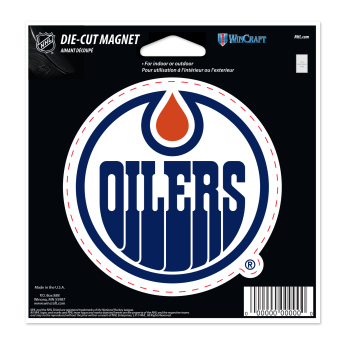 Edmonton Oilers magneska Die Cut