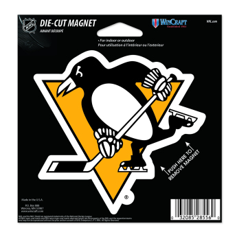Pittsburgh Penguins magneska Die Cut