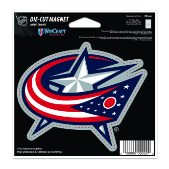 Columbus Blue Jackets magneska Die Cut