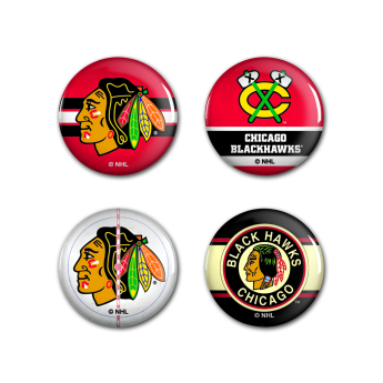 Chicago Blackhawks przypinka Button 4 Pack