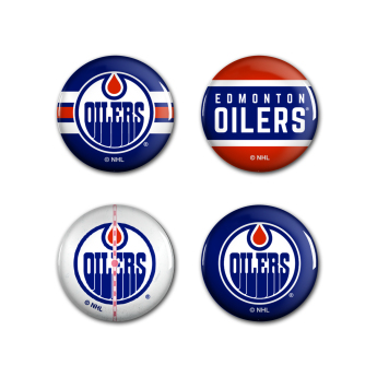 Edmonton Oilers przypinka Button 4 Pack
