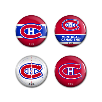 Montreal Canadiens przypinka Button 4 Pack