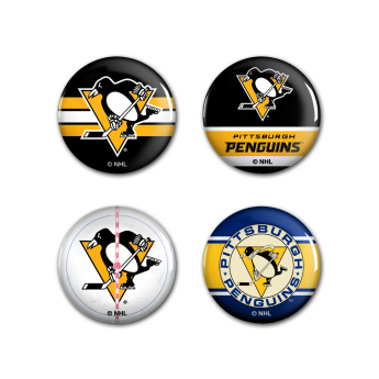 Pittsburgh Penguins przypinka Button 4 Pack