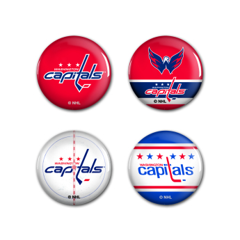 Washington Capitals przypinka Button 4 Pack