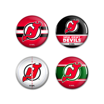 New Jersey Devils przypinka Button 4 Pack