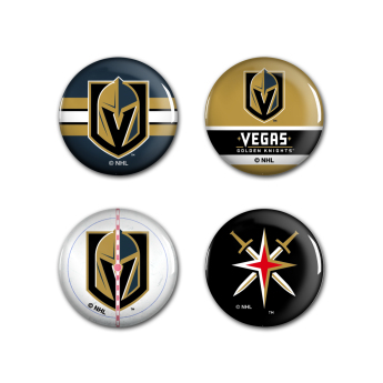 Vegas Golden Knights przypinka Button 4 Pack