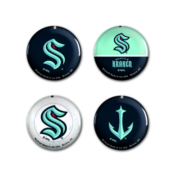 Seattle Kraken przypinka Button 4 Pack