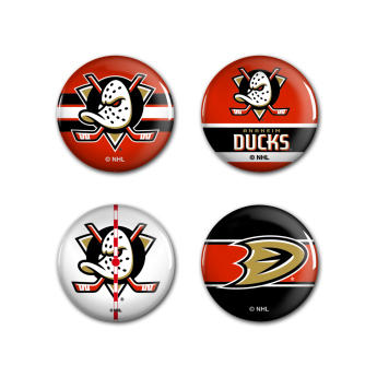 Anaheim Ducks przypinka Button 4 Pack